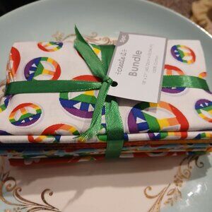 Fabric Fat Quarter Bundle - Rainbow Peace